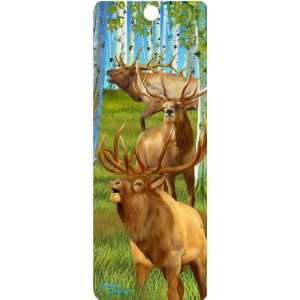  Elk, 3 D Bookmark with Tassel