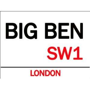 Big Ben Metal Sign British Decor Wall Accent