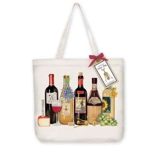  Line of Wine Tote Bag