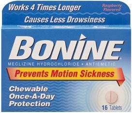 Bonine Motion Sickness Meclizine Hydrochloride Chewable  