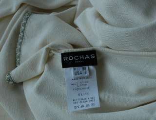 ROCHAS Knit V Back Bow Sweater Blouse Top 6 38 NEW*LOVE  