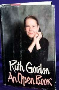 RUTH GORDON AN OPEN BOOK BY RUTH GORDON 9780385134804  