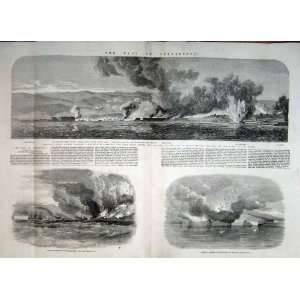   Of Sebastopol Malakoff Brierly Fort Old Print 1855