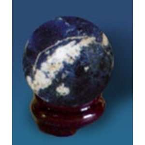  Sodalite Sphere & Wooden Stand Toys & Games