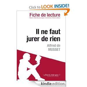 Il ne faut jurer de rien de Alfred de Musset (Fiche de lecture 