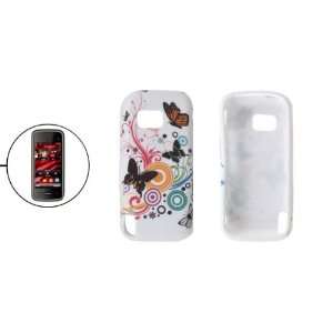   Butterfly Patterns Plastic Soft Cover Case for Nokia 5230 Electronics
