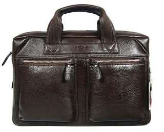 OMNIA LEATHER MENS BUSINESS BRIEFCASE BAG/ BROWN/ NEW  