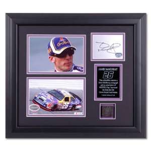  Mounted Memories Jamie McMurray Autographed Plate w/ Piece 