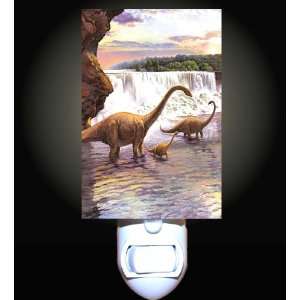  Brontosaurus Falls Decorative Night Light: Home 