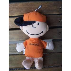  Vintage Charlie Brown THANKS Beanie Doll: Everything Else