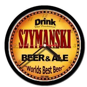  SZYMANSKI beer and ale cerveza wall clock: Everything Else