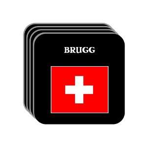  Switzerland   BRUGG Set of 4 Mini Mousepad Coasters 