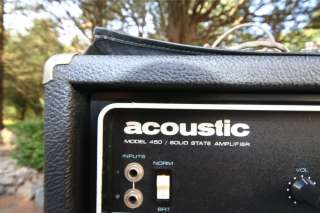 Vintage Acoustic 455 405 450 Amp cab and head set CLEAN  