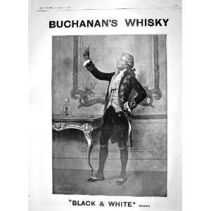   ADVERTISEMENT BUCHANANS BLACK WHITE SCOTCH WHISKY
