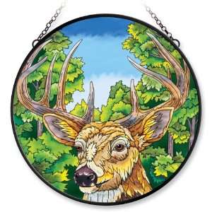  Amia Window Décor Panel Features a Deer Design, 15 Inch 