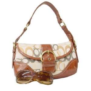   Stylish Signature Jacquard Buckled Handbag (AZ2113) 