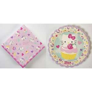  Hello Kitty Small Paper Plates and Napkins by Meri Meri: Toys & Games