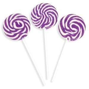 Purple Swirl Pops   Lollipop Suckers (2 dz)  Grocery 