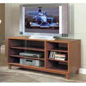  Plasma TV Console With Glass Doors: Home & Kitchen