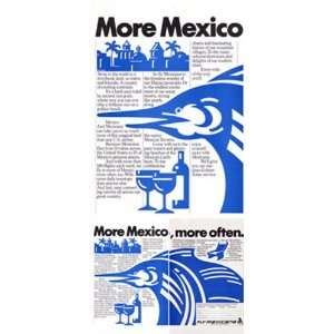  Print Ad: 1981 Mexicana Airlines: Mexicana Airlines: Books