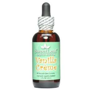 Sweet Leaf Sweetener Liquid Stevias Vanilla Creme 2 fl. oz.:  