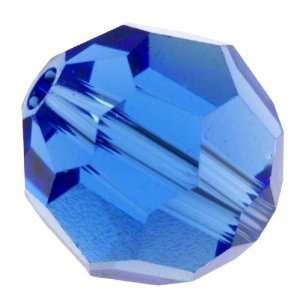 4mm Sapphire 5000 Round Swarovski Crystal Bead   Pack of 