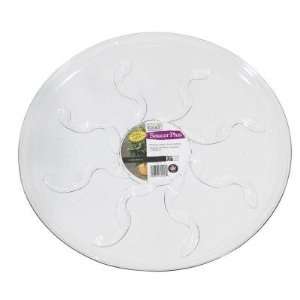  12 Inch Heavy Duty Clear Plant Saucer  2 Pack: Kitchen 