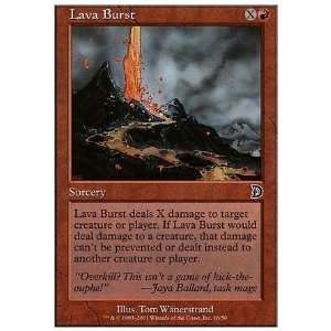    Magic the Gathering   Lava Burst   Deckmasters Toys & Games