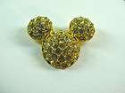 Vintage Disney Characters Goldtone Mickey Mouse Pin Brooch ~ Napier 