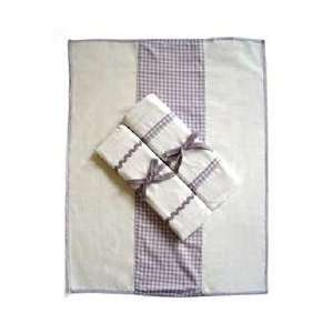  Tadpoles Classics Gingham Lavender   Burp Cloths: Baby