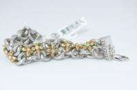 NWT BRIGHTON GODIVA Reversible Bracelet 2Tone Gold Silver Crystal 