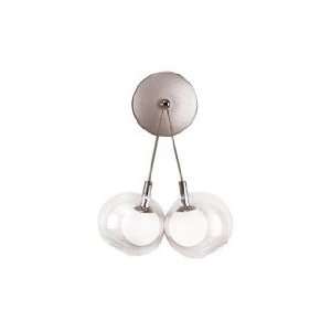  Suspended Glass 11 High Contemporary Wall Sconce