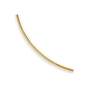  14k 3mm Hollow Neck Collar Necklace Jewelry