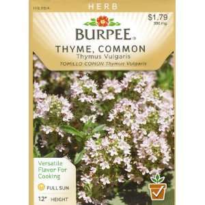  Burpee 55848 Herb Thyme, Common Seed Packet Patio, Lawn 