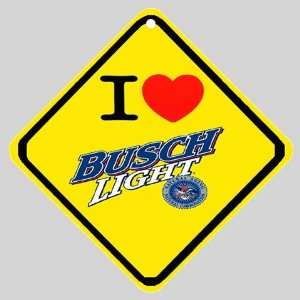  I Love Busch Light Beer Logo Car Window Sign: Everything 