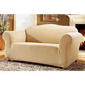  Sure Fit Stretch Pearson Slipcover, Loveseat, Flax: Home 