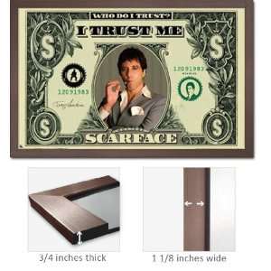  Slate Framed Scarface Movie Poster Money Mint Fr1019