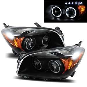    11 Toyota RAV 4 Black CCFL Projector Headlights /w Amber: Automotive