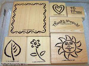 Stampin Up Stamp Set, Heart Leaf Sun Flower, Saying, Thanks so much 