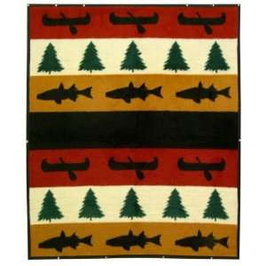 Camp Boundary Waters Cuddlewraps Decora Blanket/Throw:  