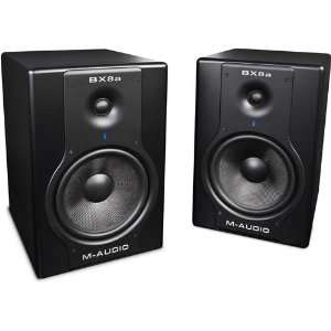  2 M Audio Studiophile BX8a Deluxe Reference Monitors + 2 