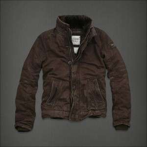   Abercrombie & Fitch Macintyre Bridge Brown Coat Jacket Fur Trim  