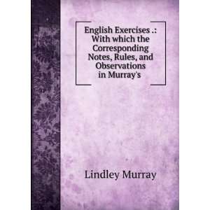   Notes, Rules, and Observations in Murrays . Lindley Murray Books