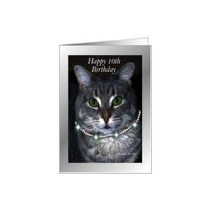  10th Happy Birthday ~ Spaz the Cat Card Toys & Games