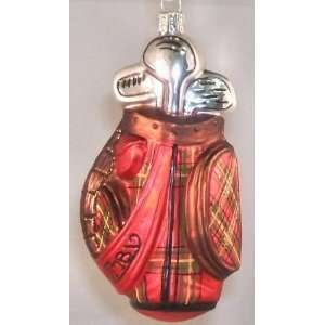 Golf Bag German Glass Christmas Tree Ornament