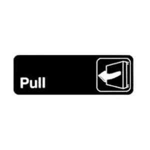  3x9 Restaurant Sign, Black, Pull