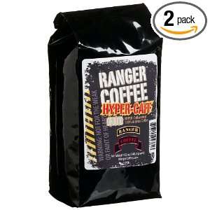 Ranger Coffee Hyper Caff, Ground, 12 Ounce Bags (Pack of 2)  