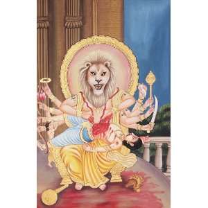  Lord Narasimha Killing the Demon Hiranyakashipu   Water 