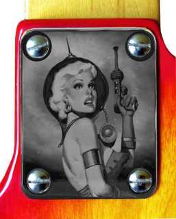   an image of a ray gun girl make your fender guitar an original with