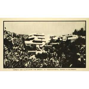 1932 Print Cement Glass International House California Richard Neutra 
